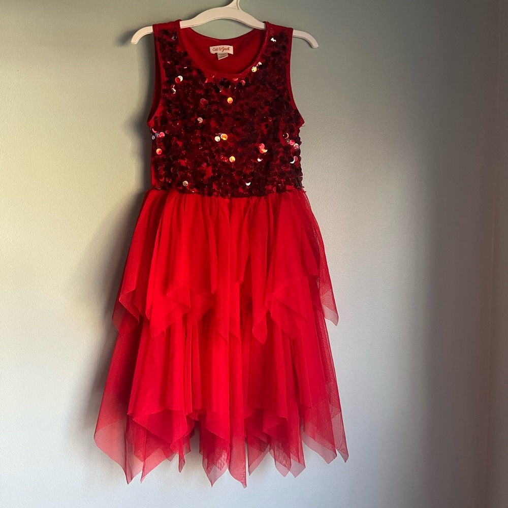 Red Sequin/Tutu Holiday/ Christmas Dress Size 6/6X